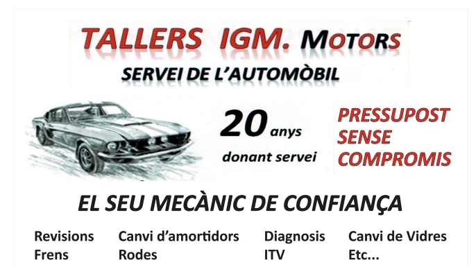 Imatge del comerç Tallers IGM Motors
